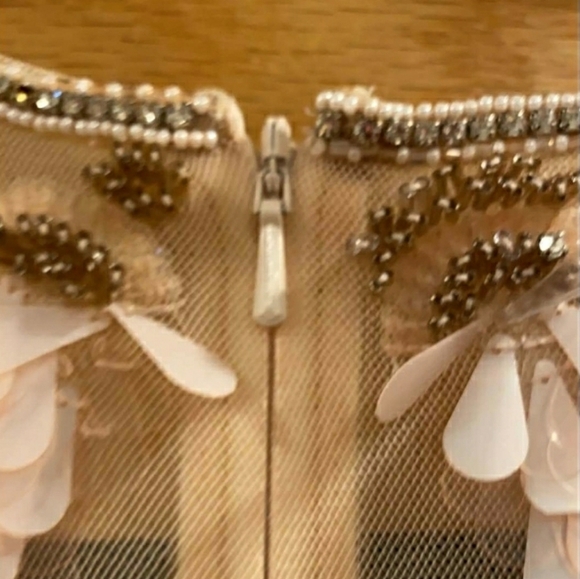 THEIA Embellished Yoke Mermaid Gown - Picture 11 of 16